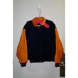 90's Champion Tri-Color Varsity Jacket